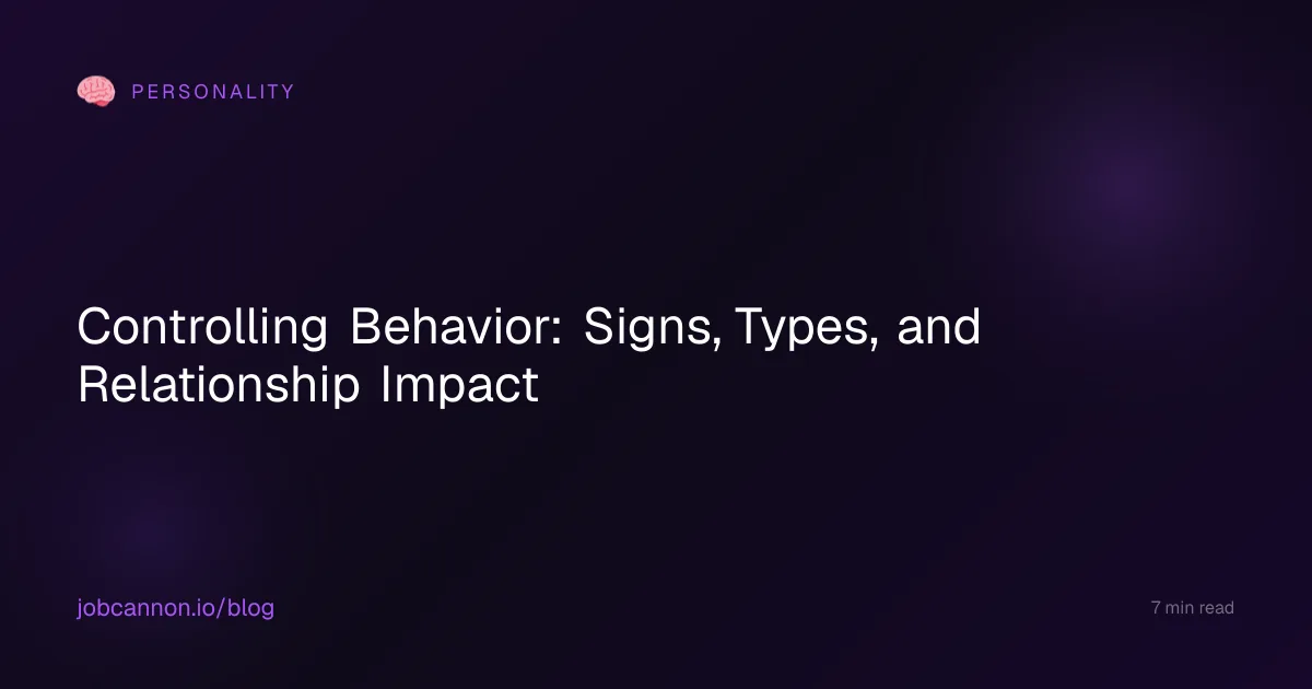 Controlling Behavior: Signs, Types, and Relationship Impact