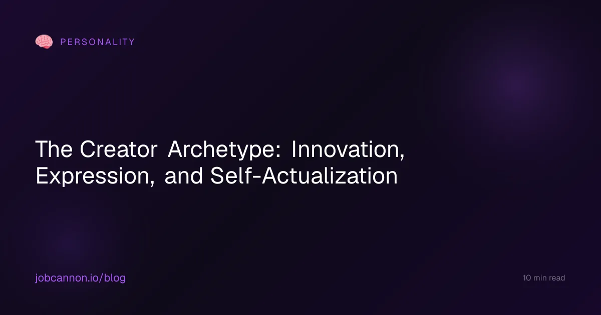 The Creator Archetype: Innovation, Expression, and Self-Actualization