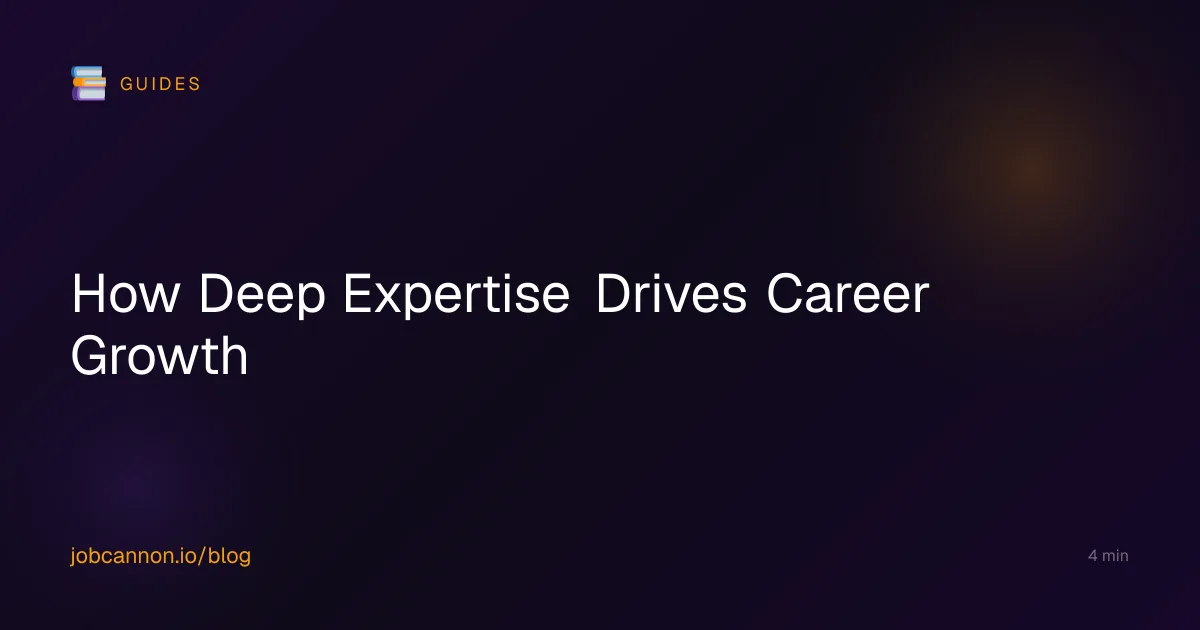 How Deep Expertise Drives Career Growth