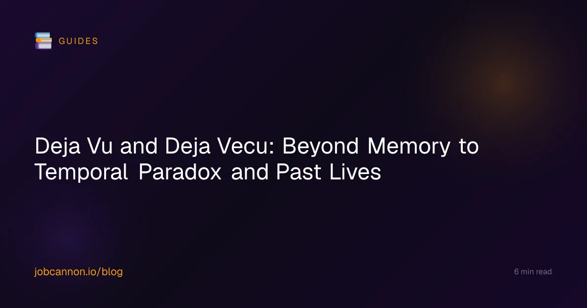 Deja Vu and Deja Vecu: Beyond Memory to Temporal Paradox and Past Lives