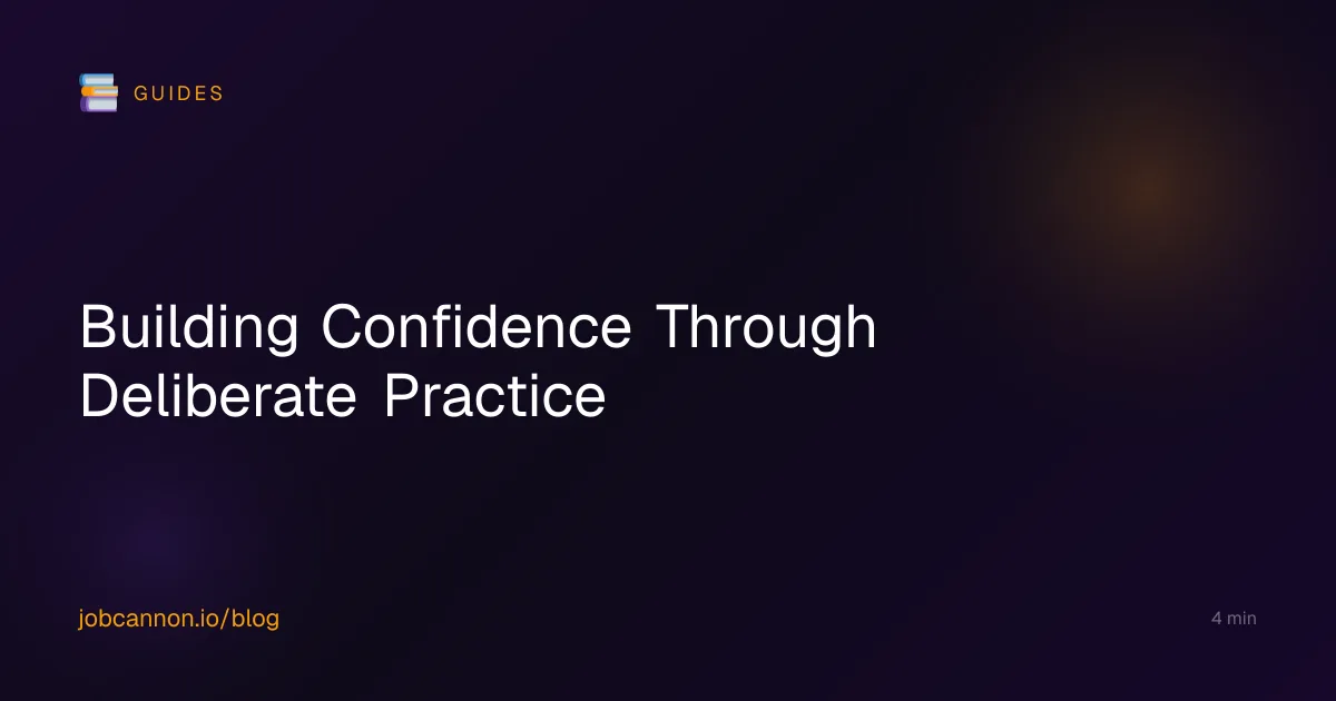 Building Confidence Through Deliberate Practice