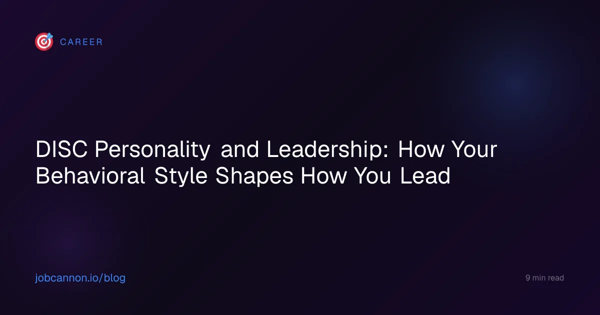 DISC Personality and Leadership: How Your Behavioral Style Shapes How You Lead