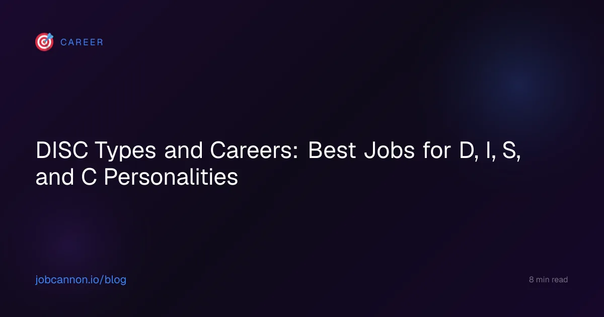 DISC Types and Careers: Best Jobs for D, I, S, and C Personalities