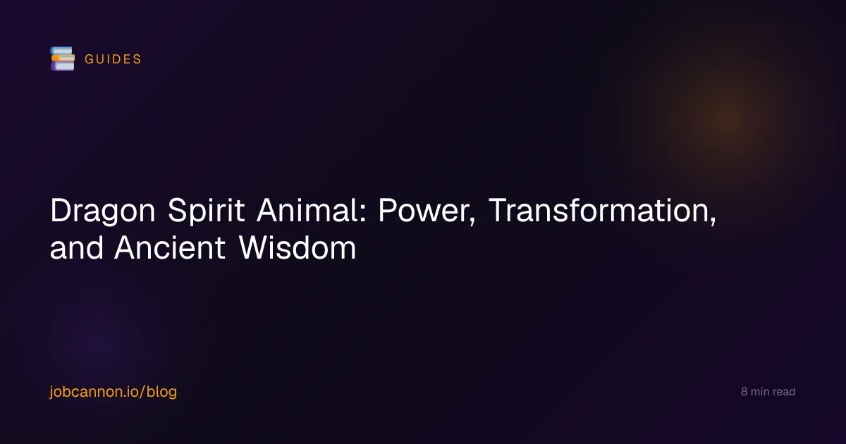 Dragon Spirit Animal: Power, Transformation, and Ancient Wisdom