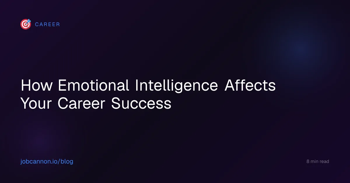 How Emotional Intelligence Affects Your Career Success