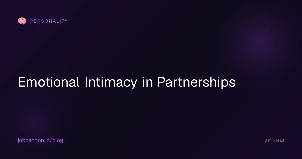 Emotional Intimacy in Partnerships