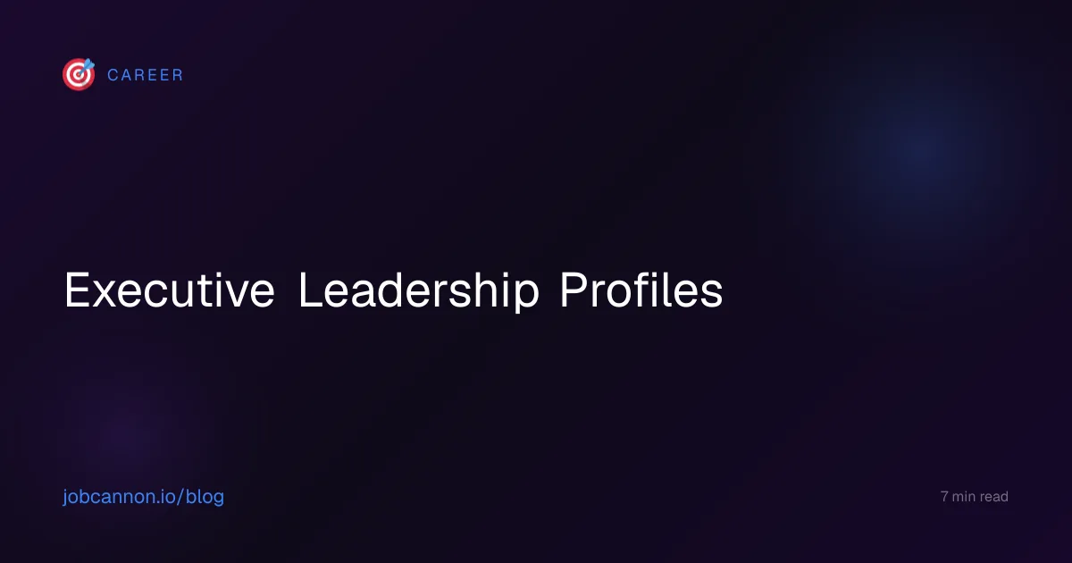 Executive Leadership Profiles