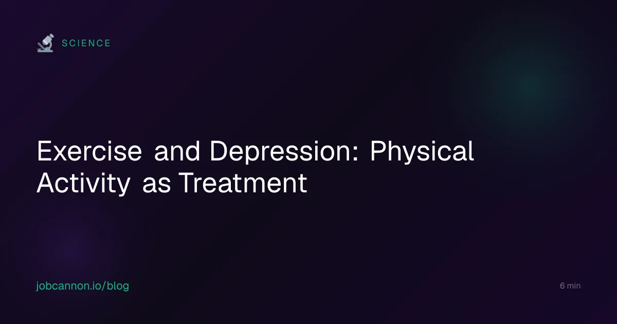 Exercise and Depression: Physical Activity as Treatment
