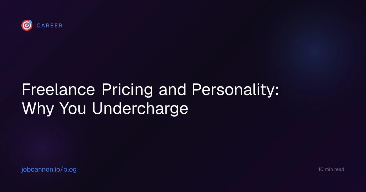 Freelance Pricing and Personality: Why You Undercharge