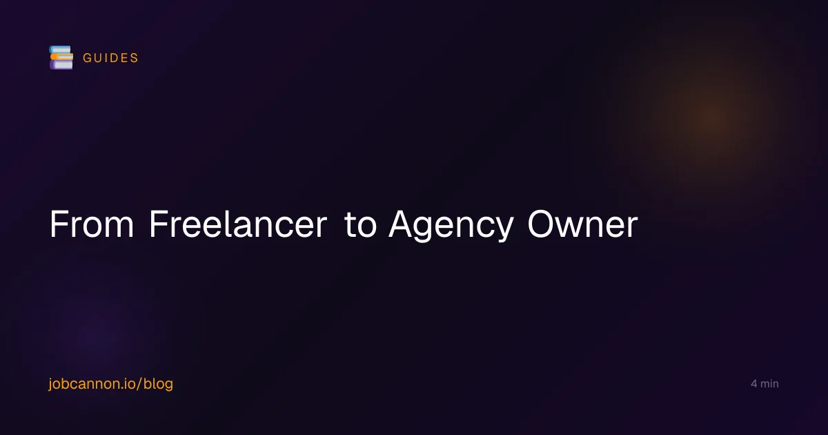 From Freelancer to Agency Owner