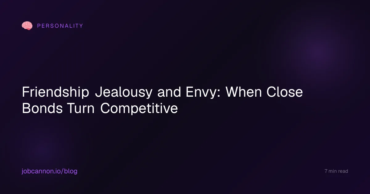Friendship Jealousy and Envy: When Close Bonds Turn Competitive