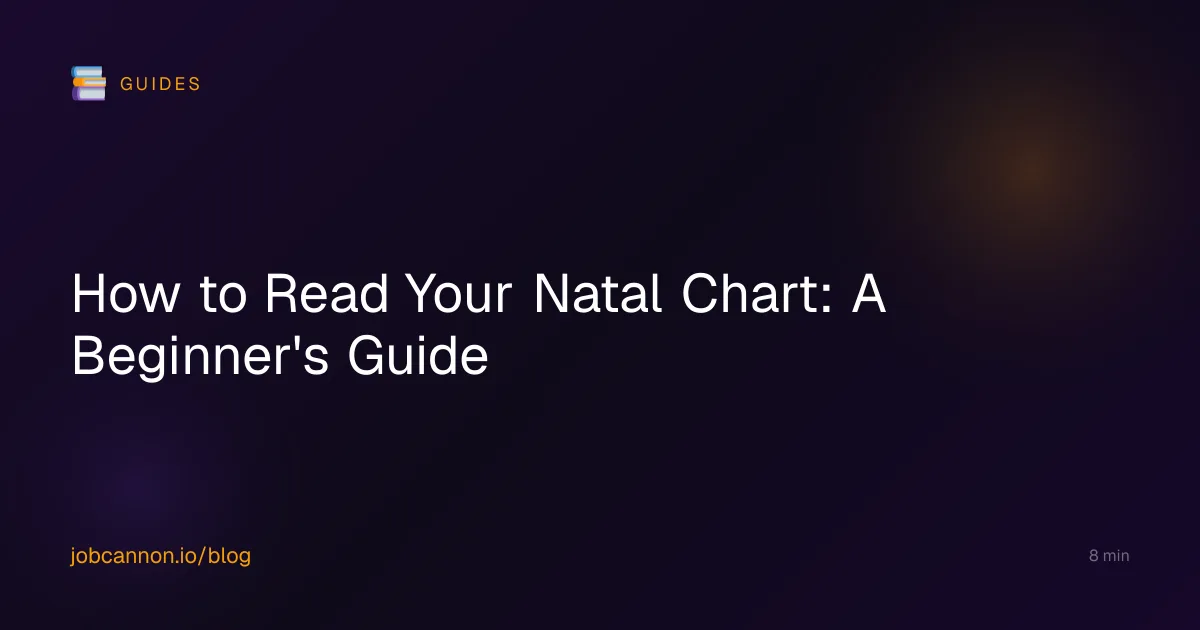 How to Read Your Natal Chart: A Beginner's Guide