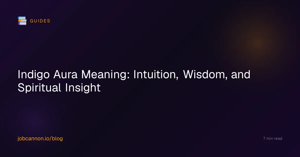 Indigo Aura Meaning: Intuition, Wisdom, and Spiritual Insight