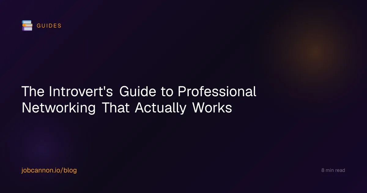The Introvert's Guide to Professional Networking That Actually Works