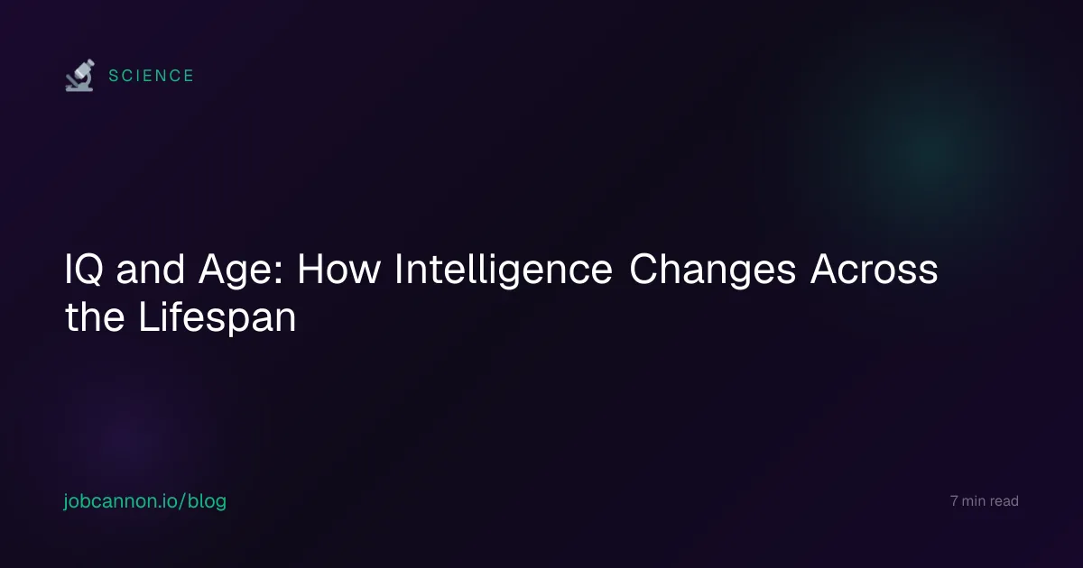 IQ and Age: How Intelligence Changes Across the Lifespan
