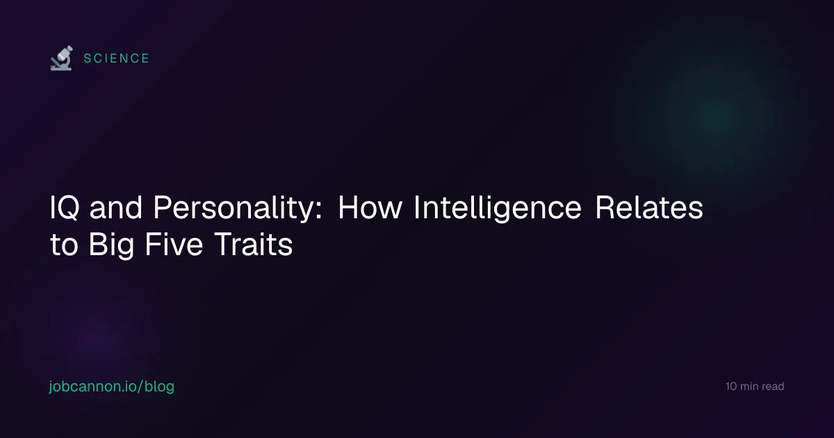 IQ and Personality: How Intelligence Relates to Big Five Traits