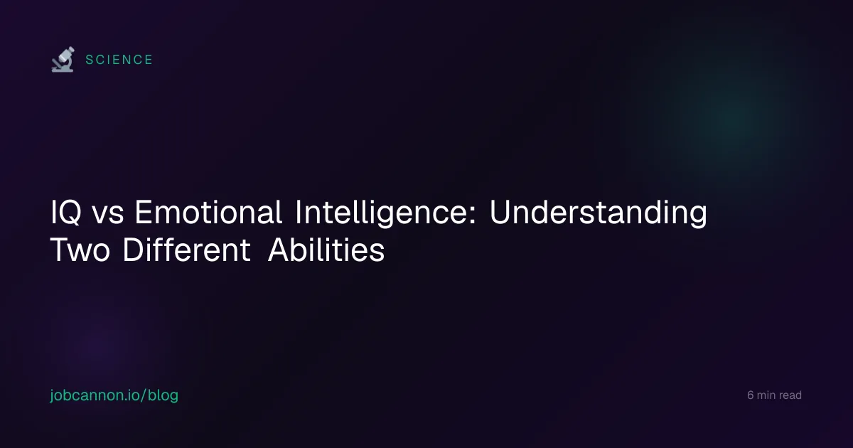 IQ vs Emotional Intelligence: Understanding Two Different Abilities