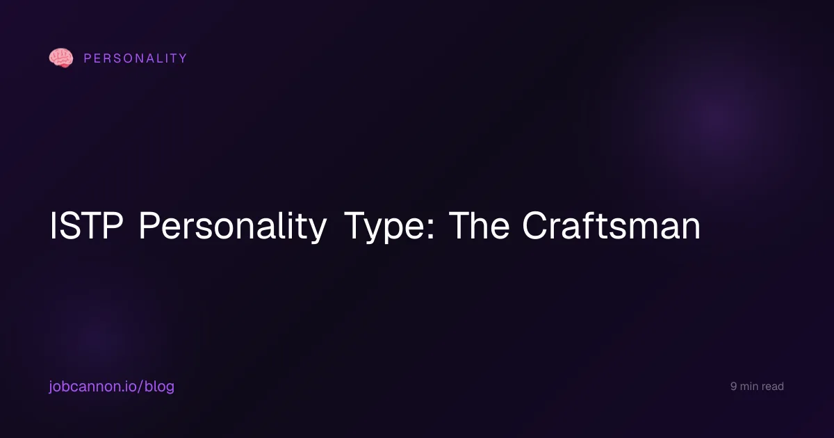 ISTP Personality Type: The Craftsman