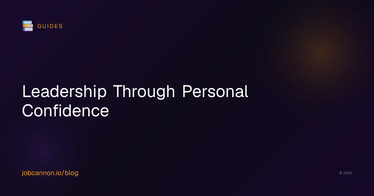 Leadership Through Personal Confidence