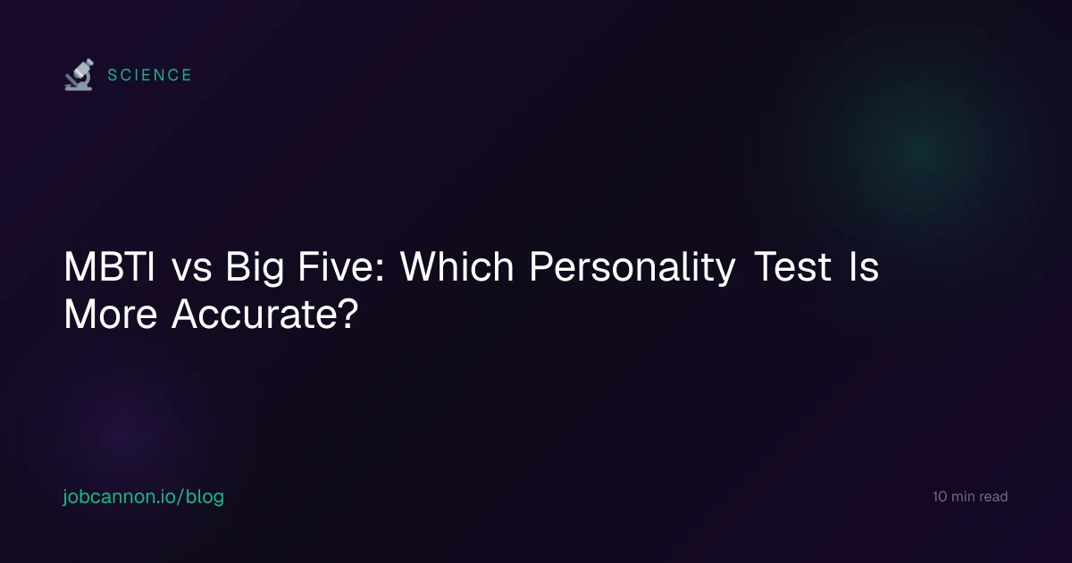 MBTI vs Big Five: Which Personality Test Is More Accurate?