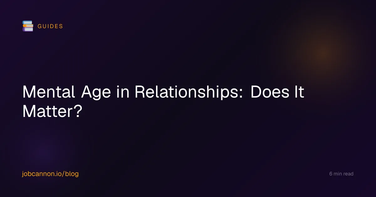 Mental Age in Relationships: Does It Matter?