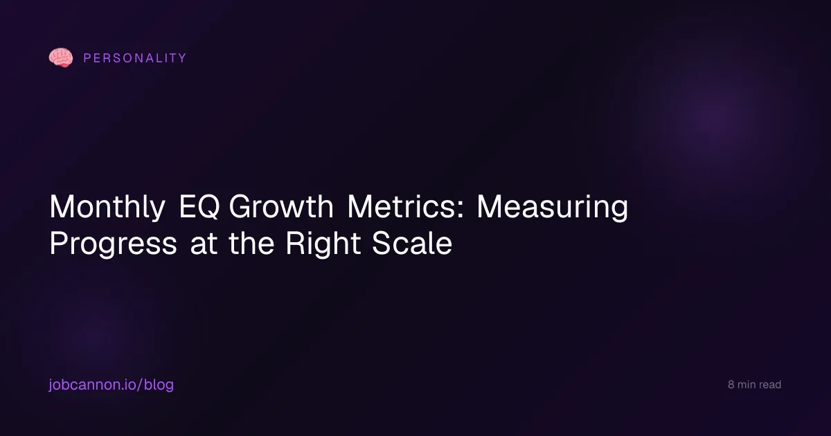 Monthly EQ Growth Metrics: Measuring Progress at the Right Scale