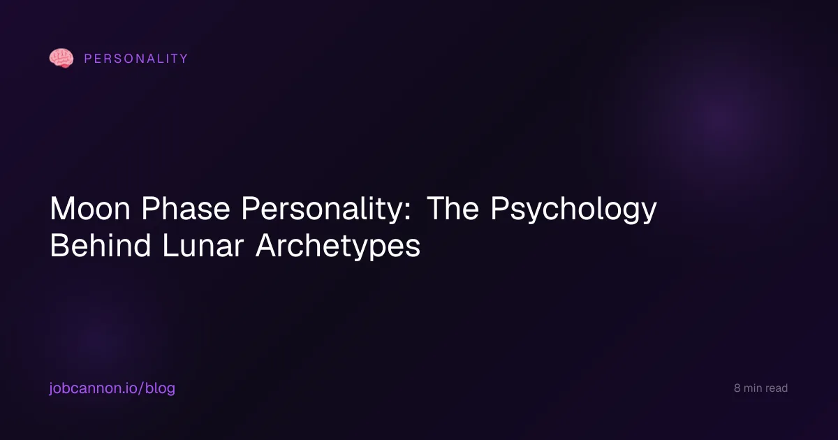 Moon Phase Personality: The Psychology Behind Lunar Archetypes