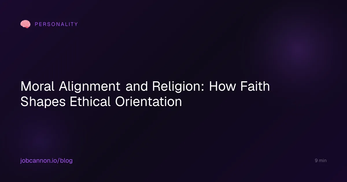 Moral Alignment and Religion: How Faith Shapes Ethical Orientation
