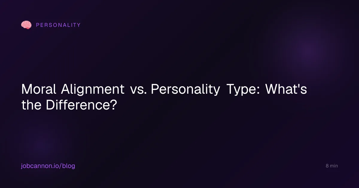 Moral Alignment vs. Personality Type: What's the Difference?