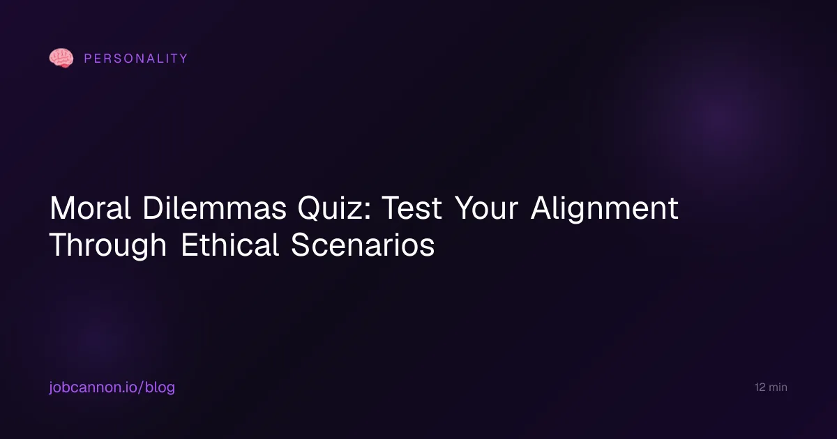 Moral Dilemmas Quiz: Test Your Alignment Through Ethical Scenarios