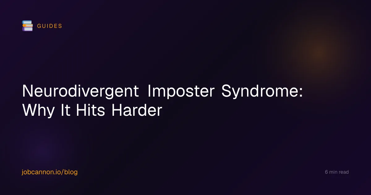 Neurodivergent Imposter Syndrome: Why It Hits Harder