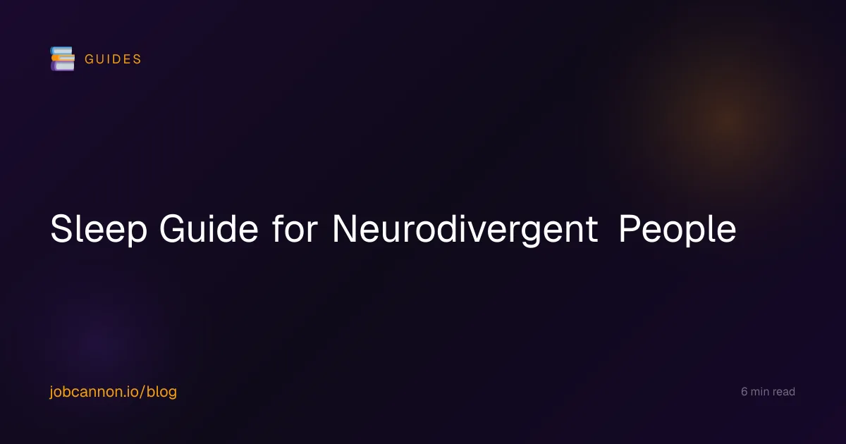 Sleep Guide for Neurodivergent People