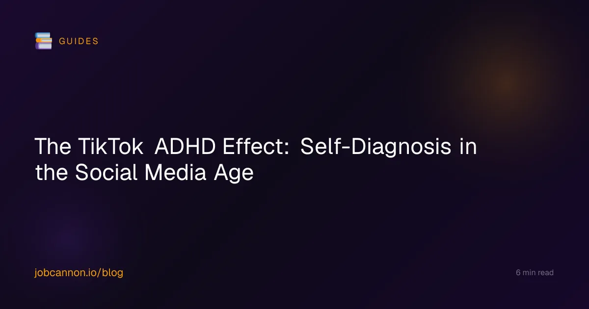 The TikTok ADHD Effect: Self-Diagnosis in the Social Media Age