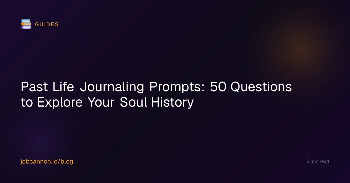 Past Life Journaling Prompts: 50 Questions to Explore Your Soul History