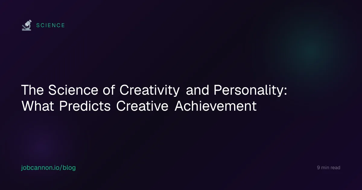 The Science of Creativity and Personality: What Predicts Creative Achievement