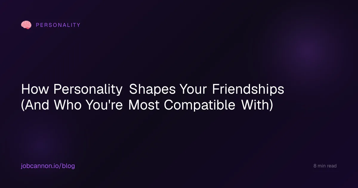 How Personality Shapes Your Friendships (And Who You're Most Compatible With)