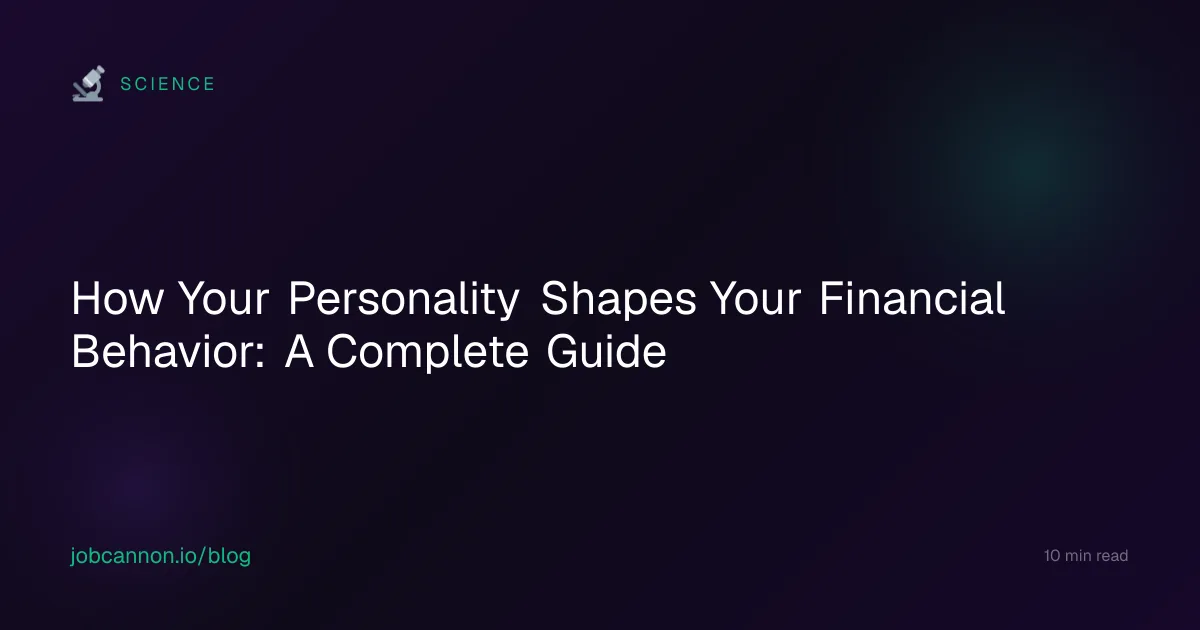 How Your Personality Shapes Your Financial Behavior: A Complete Guide