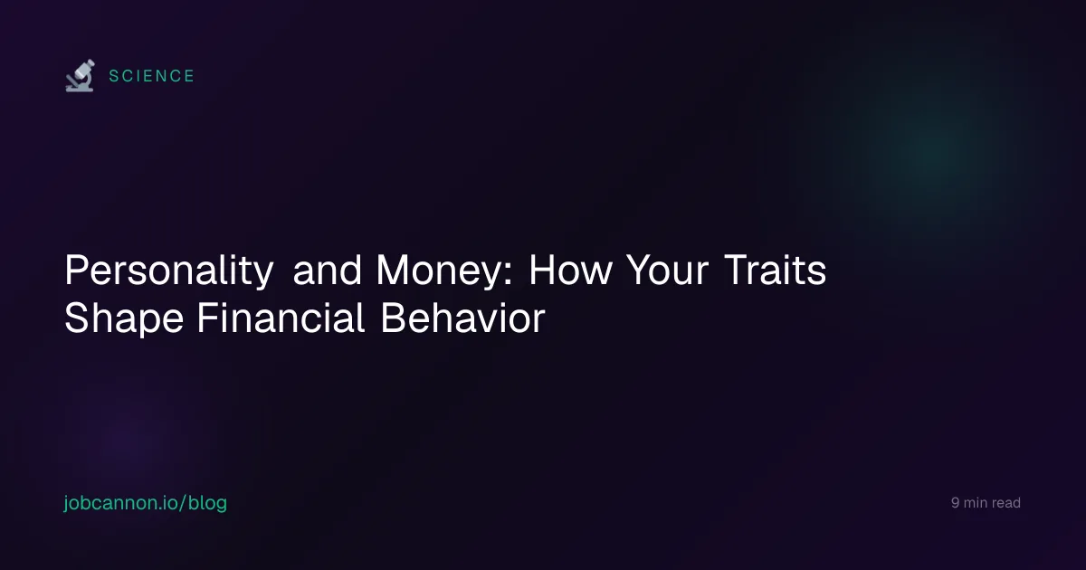 Personality and Money: How Your Traits Shape Financial Behavior