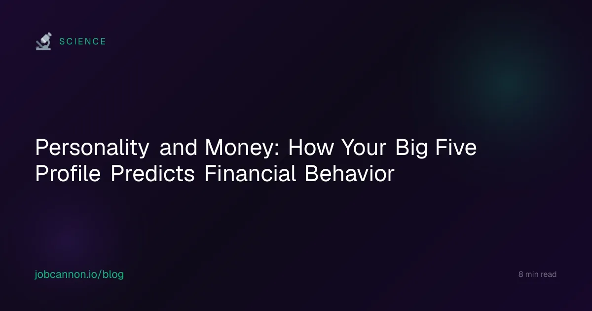 Personality and Money: How Your Big Five Profile Predicts Financial Behavior