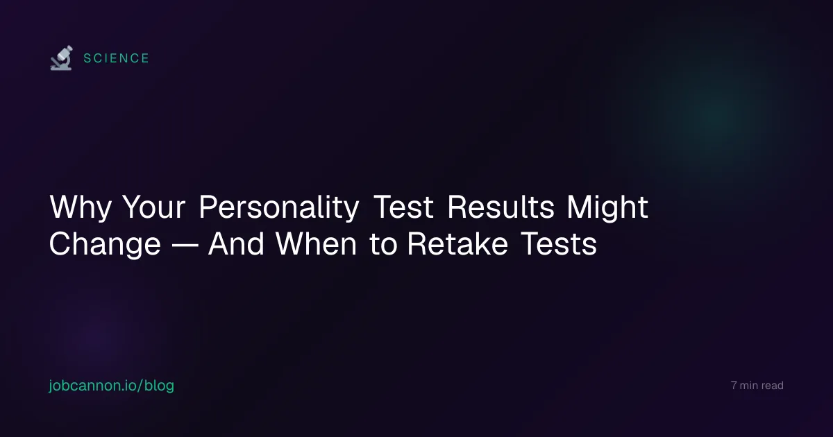 Why Your Personality Test Results Might Change — And When to Retake Tests