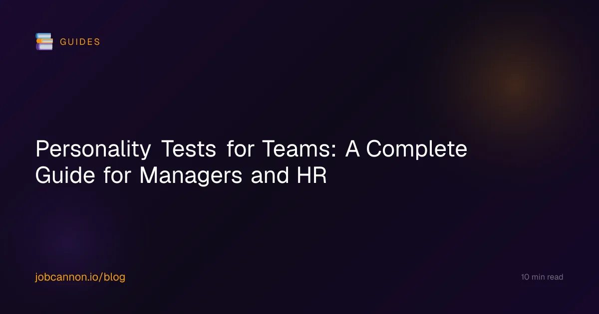 Personality Tests for Teams: A Complete Guide for Managers and HR