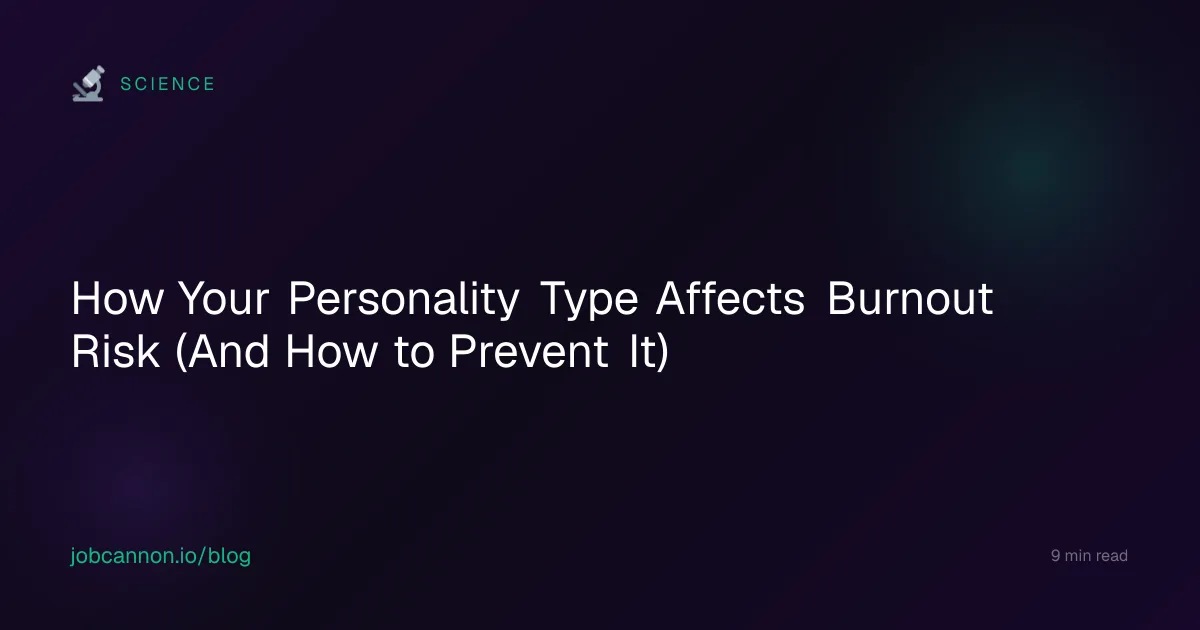 How Your Personality Type Affects Burnout Risk (And How to Prevent It)