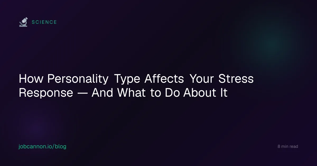 How Personality Type Affects Your Stress Response — And What to Do About It