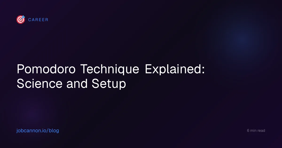 Pomodoro Technique Explained: Science and Setup