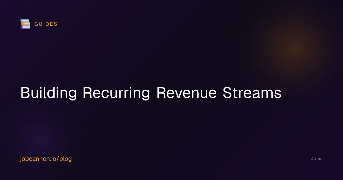Building Recurring Revenue Streams