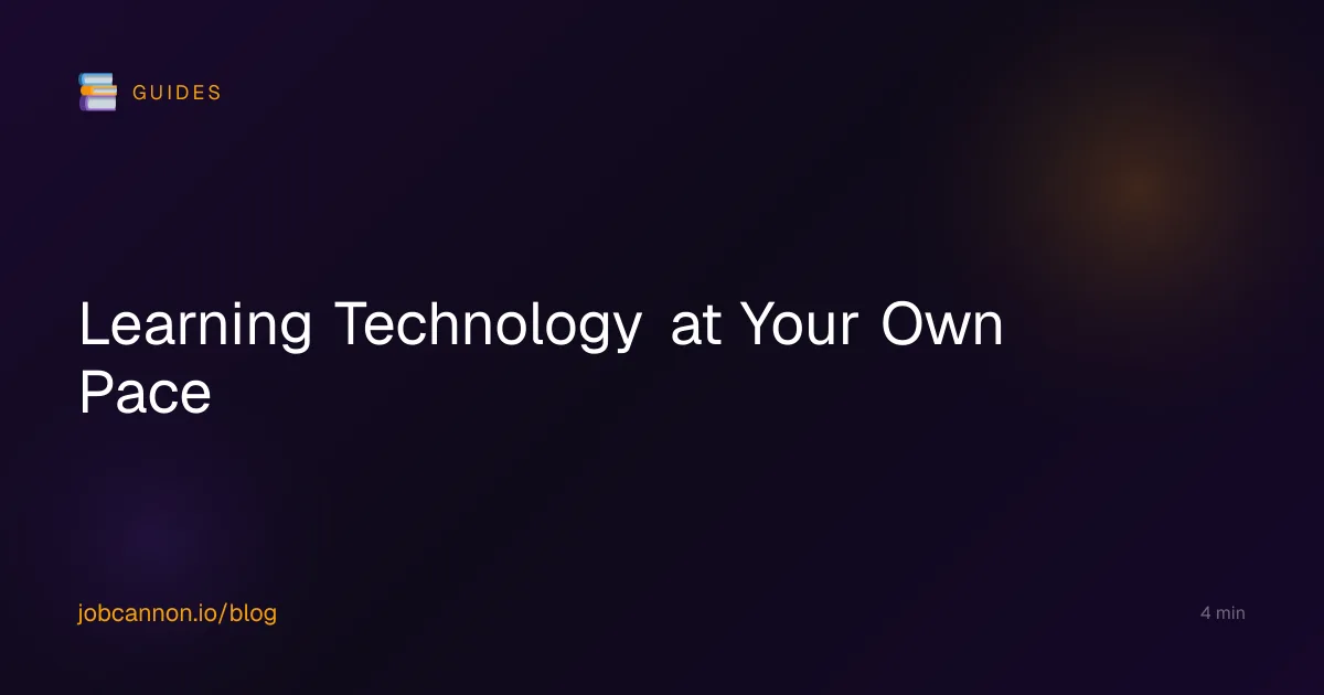 Learning Technology at Your Own Pace