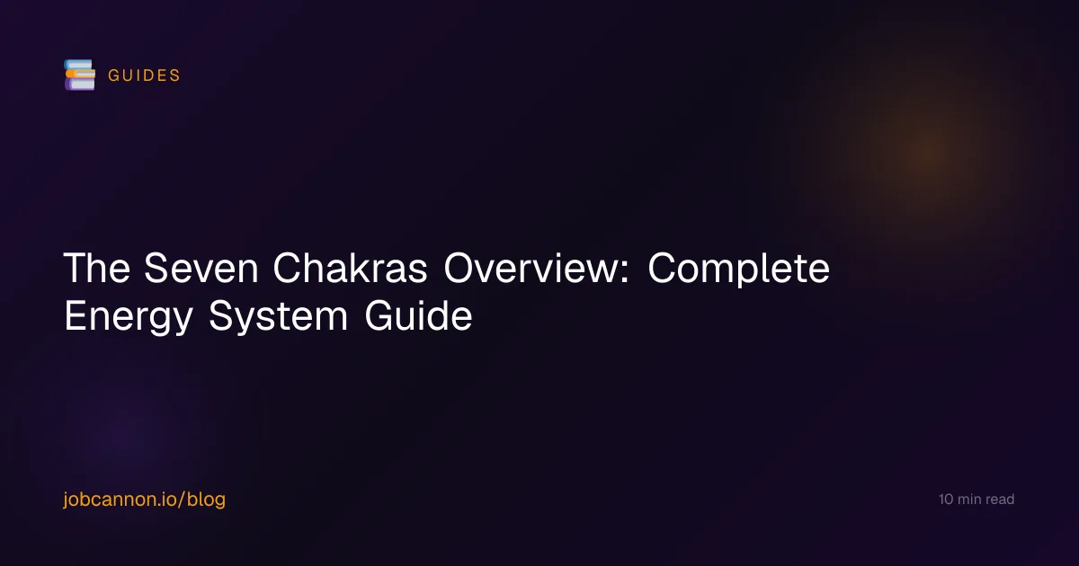 The Seven Chakras Overview: Complete Energy System Guide