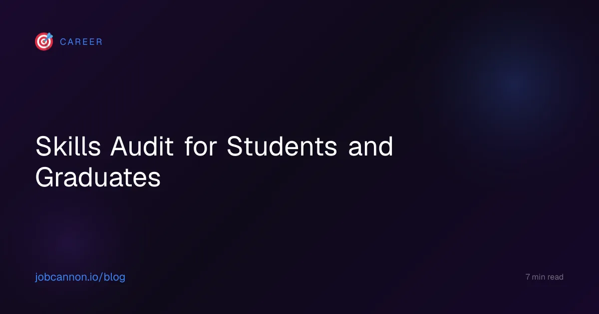Skills Audit for Students and Graduates