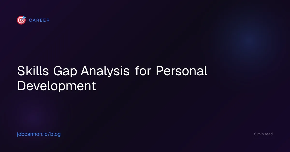 Skills Gap Analysis for Personal Development