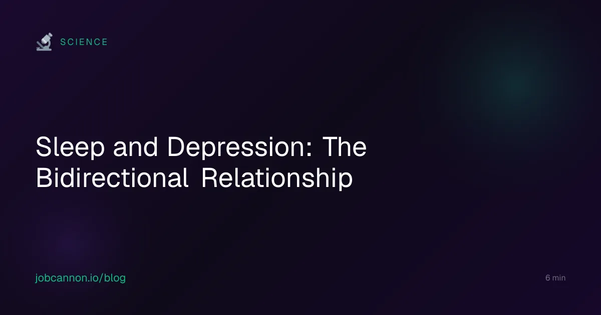 Sleep and Depression: The Bidirectional Relationship